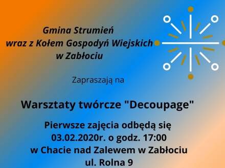 Warsztaty twórcze Decoupage